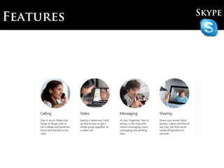 Skype
Features
 