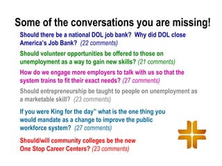 Using Social Media and Online Technologies in the Public Workforce System Slide 27