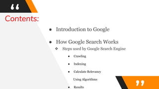 How Google Search Works | PDF