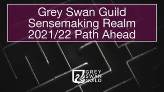 Grey Swan Guild
Sensemaking Realm

2021/22 Path Ahead
 