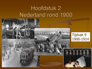 Hoofdstuk 2
Nederland rond 1900
Tijdvak 9
1900-1914
 