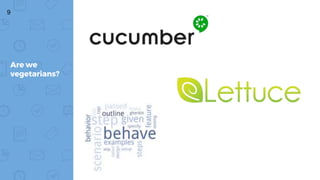 9
Are we
vegetarians?
 