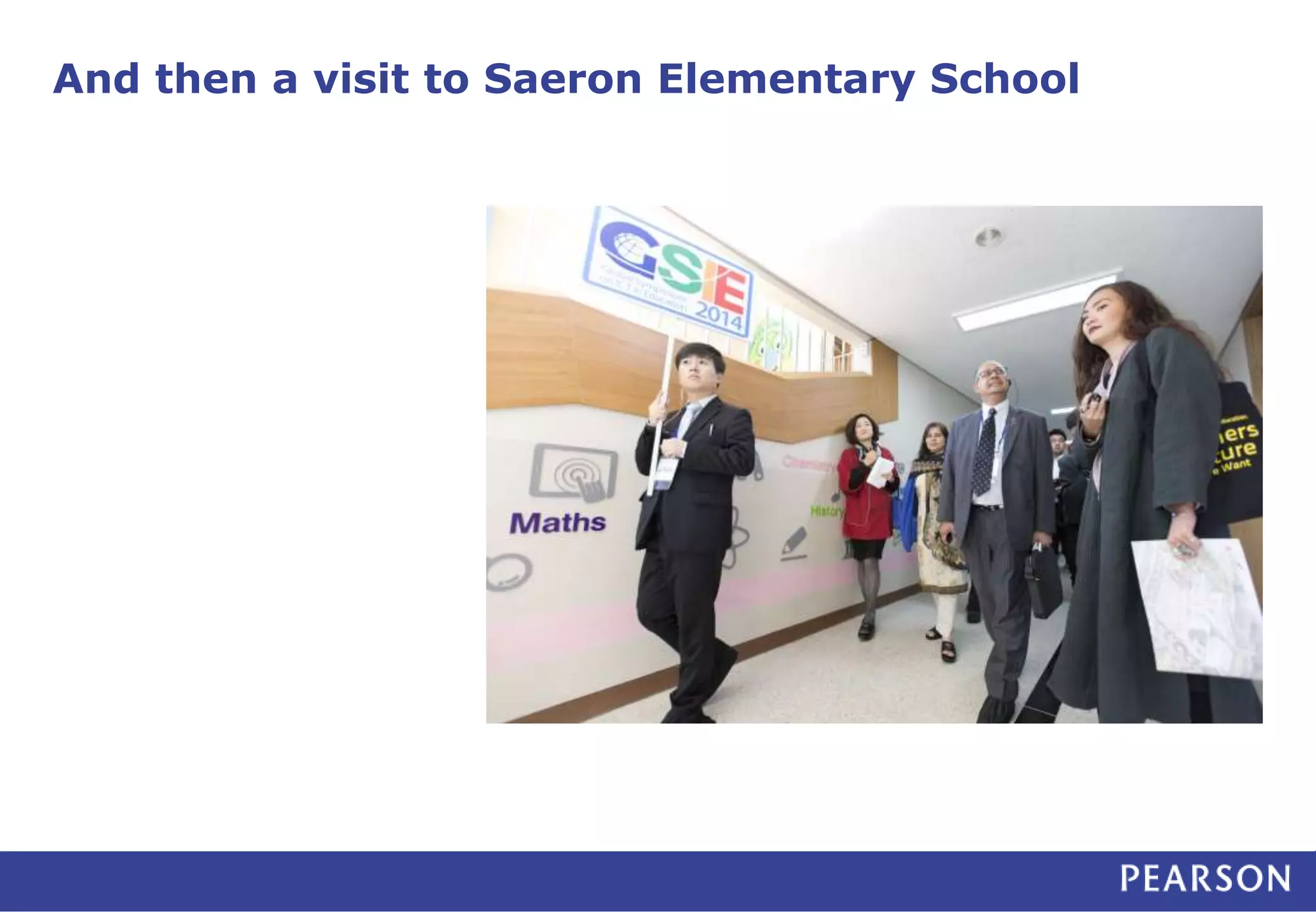 And then a visit to Saeron Elementary School
 
