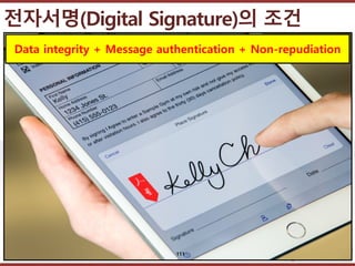 ????????????
??? ?? ??? ??
????(Digital Signature)? ??
Data integrity + Message authentication + Non-repudiation
111
 