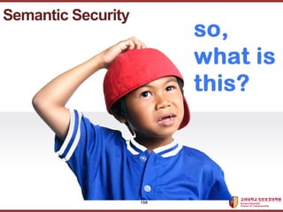????????????
??? ?? ??? ??
Semantic Security
159
 