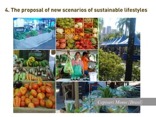 4. The proposal of new scenarios of sustainable lifestyles




                                     Capivari Monos (Brasil)
 