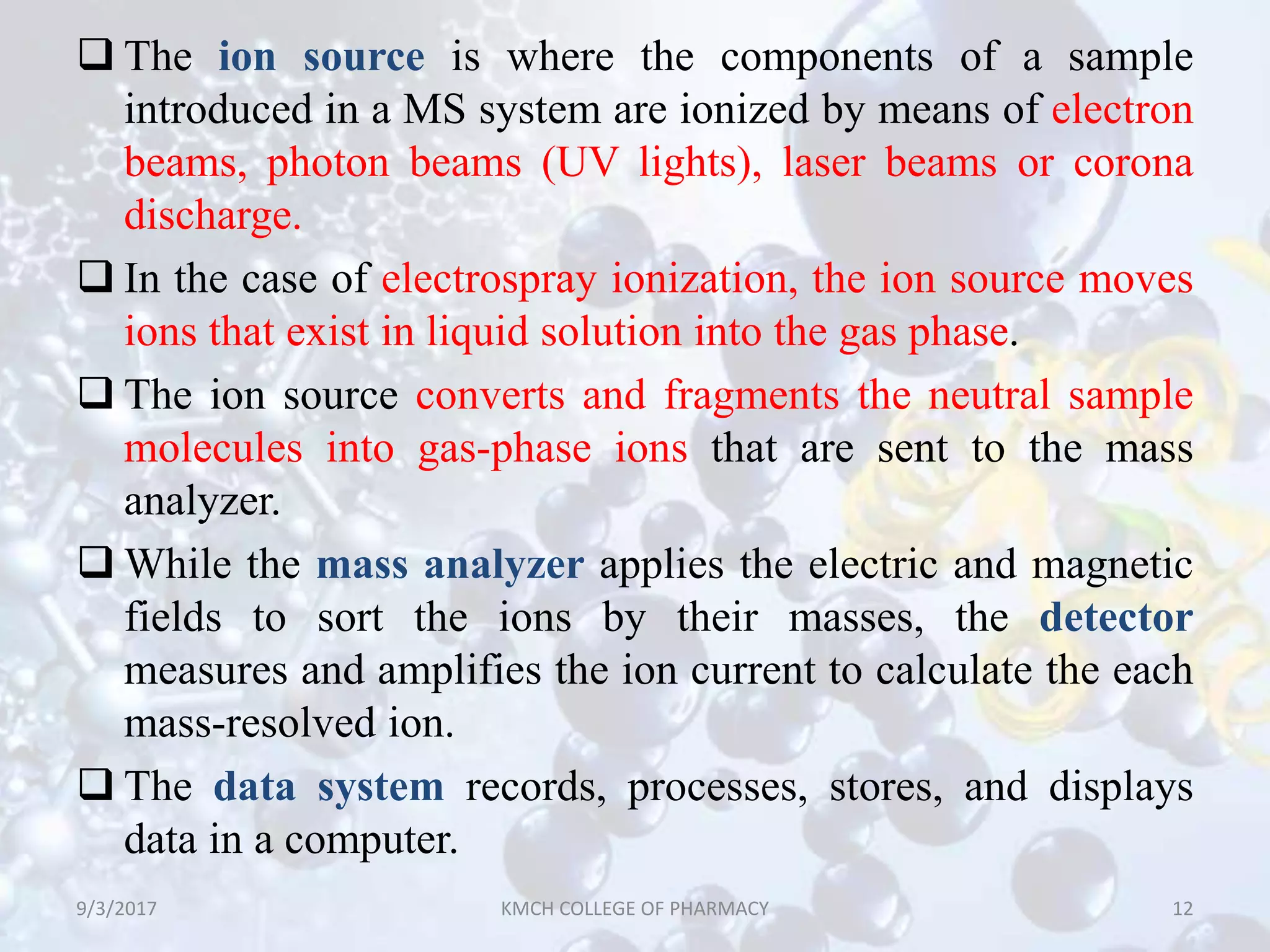 LIQUID CHROMATOGRAPHY-MASS SPECTROSCOPY (LC-MS) | PPTX
