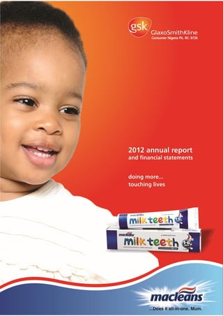 GSK Nigeria financial report 2012
