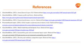 GSK company Presentation information about compay | PPT