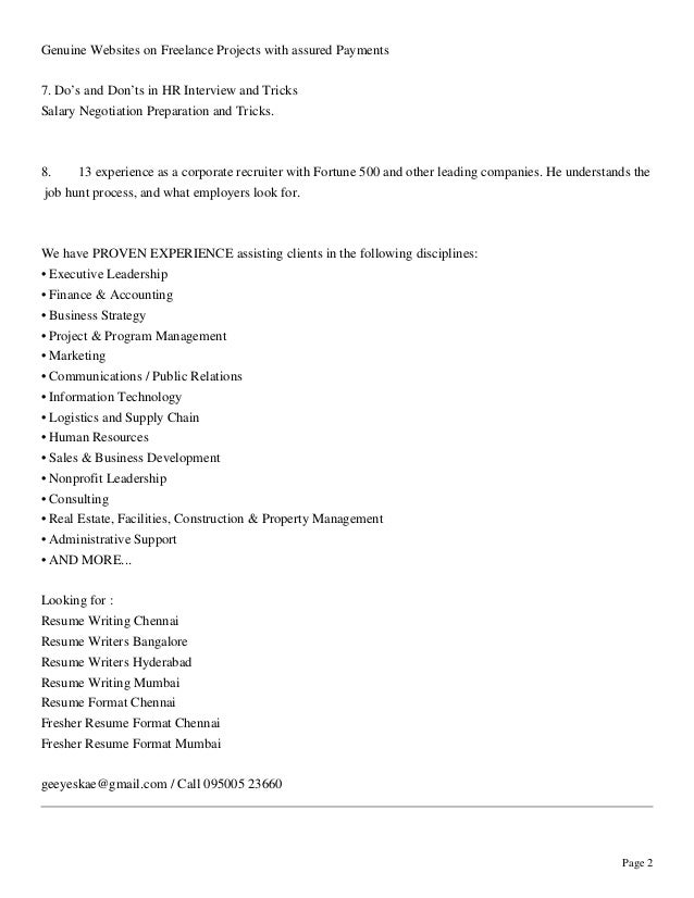 g s kumar professional resume writer profile