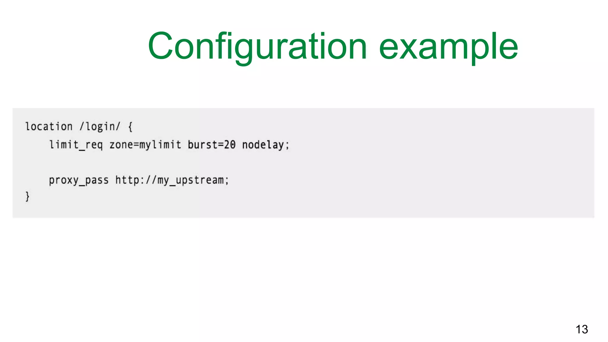 Configuration example 13 