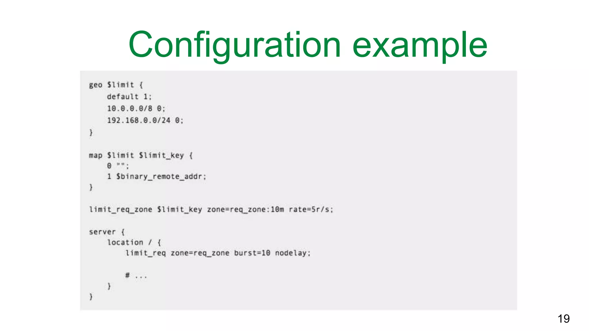 Configuration example 19 