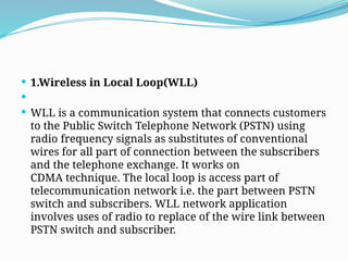 Localloop Pstn Power Point Presentation on GSM System and its Uses | PPTX