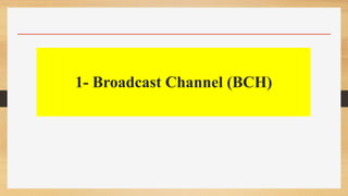 1- Broadcast Channel (BCH)
 
