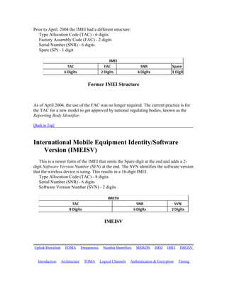 Type Allocation Code Gsm for-dummies | PDF
