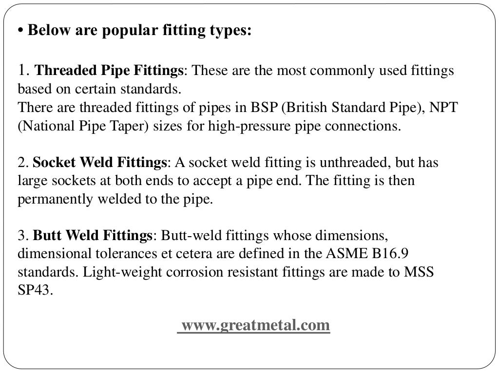 Pipe Fitting Selection Guide from leading Buttweld fitting