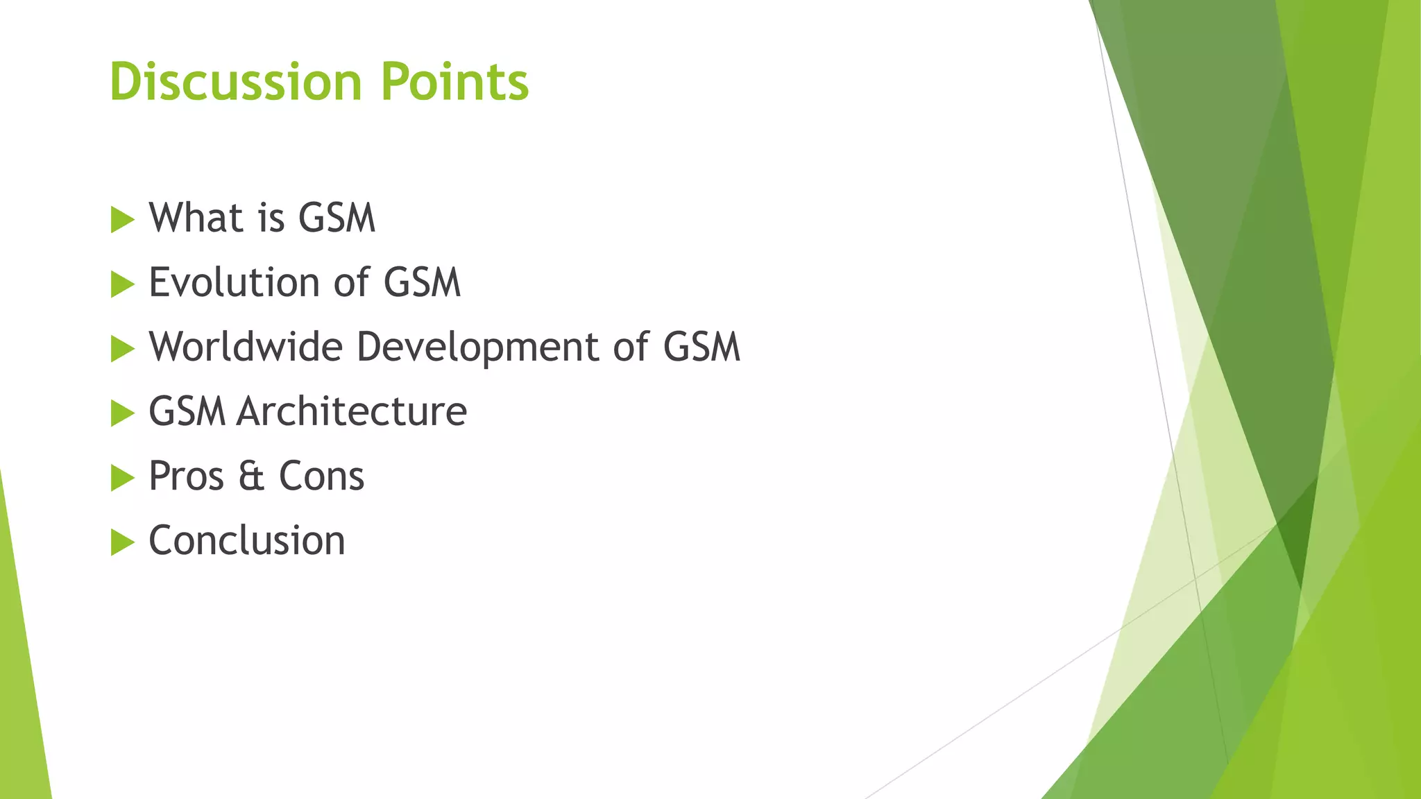 GSM Architecture | PPTX
