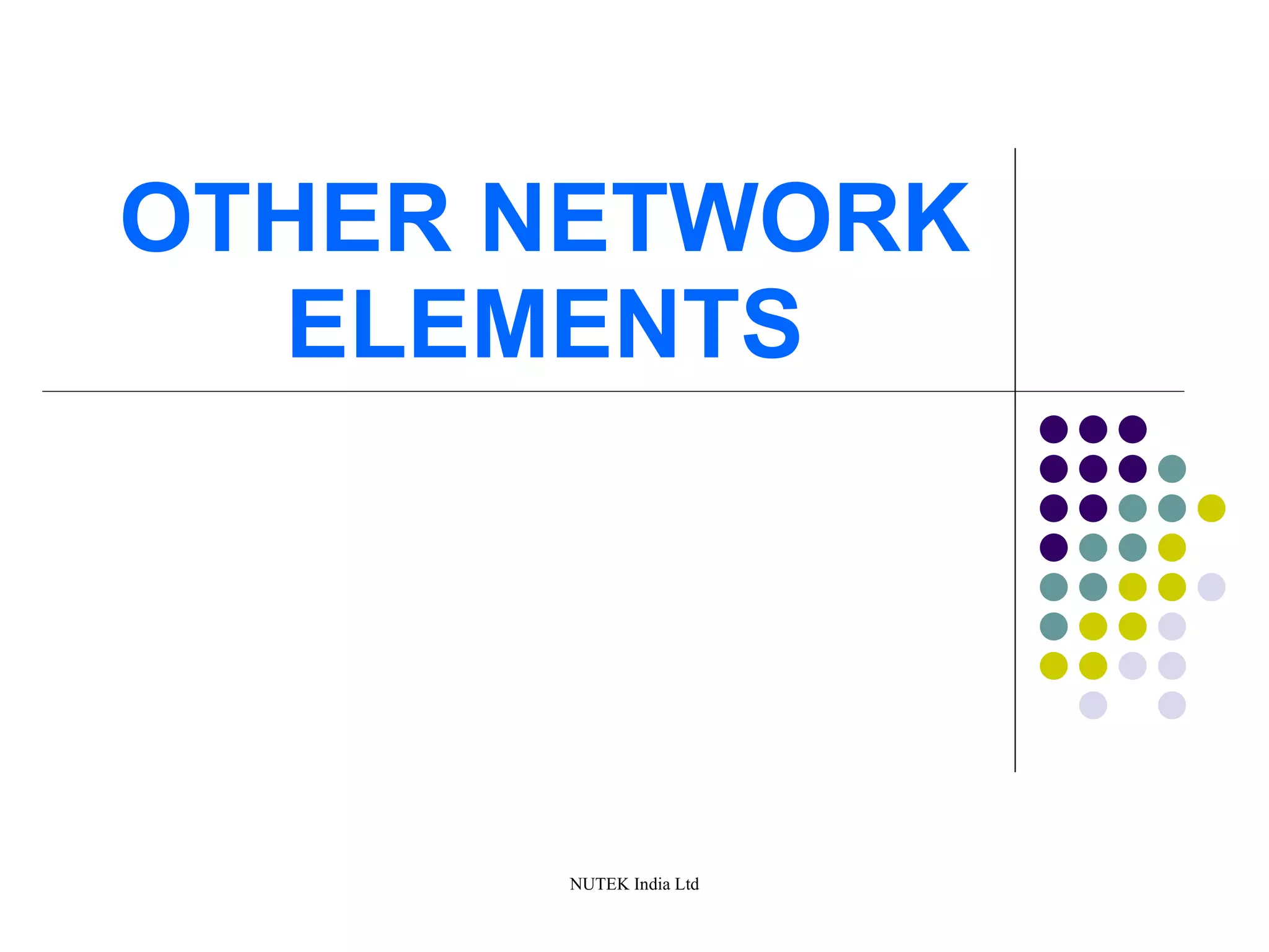 OTHER NETWORK ELEMENTS 