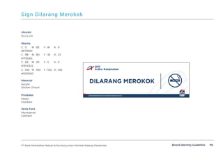 PT Bank Perkreditan Rakyat Artha Kanjuruhan Pemkab Malang (Perseroda) 75Brand Identity Guideline
DILARANG MEROKOK
TUMBUH B...