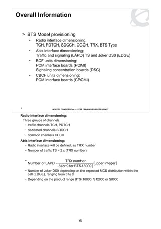 Bcf Unit GSM BSS dimensioning Alcatel | PDF