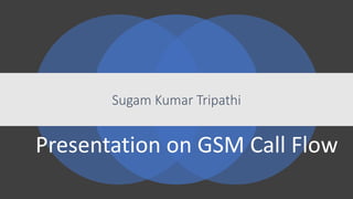 Sugam Kumar Tripathi
Presentation on GSM Call Flow
 