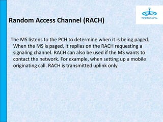 Gsm channels concept | PPTX