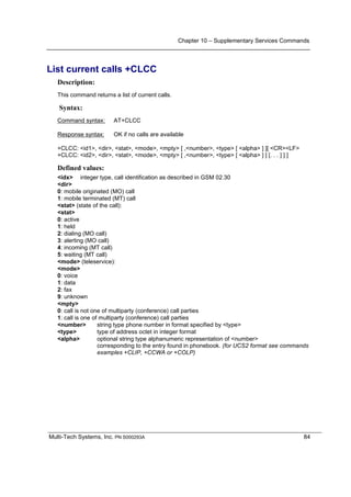 Gsm developer guide gsm at commands - rev a | PDF