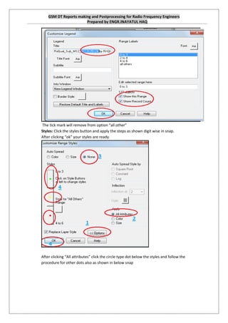 Report Making Tutorials Gsm dt reports making tutorial | PDF