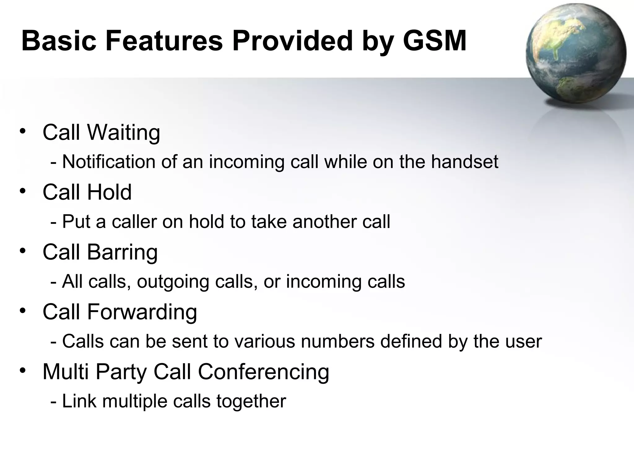 Gsm – global system for mobile communication | PPT