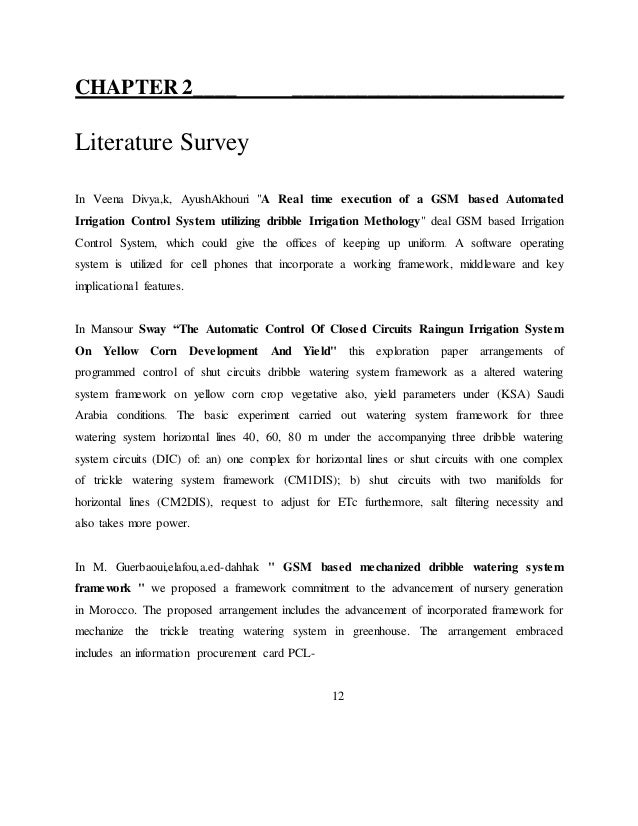 Gsm Based Automated Irrigation irrigation system