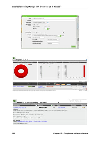 Greenbone Security Manager with Greenbone OS 4, Release 4
168 Chapter 10. Compliance and special scans
 