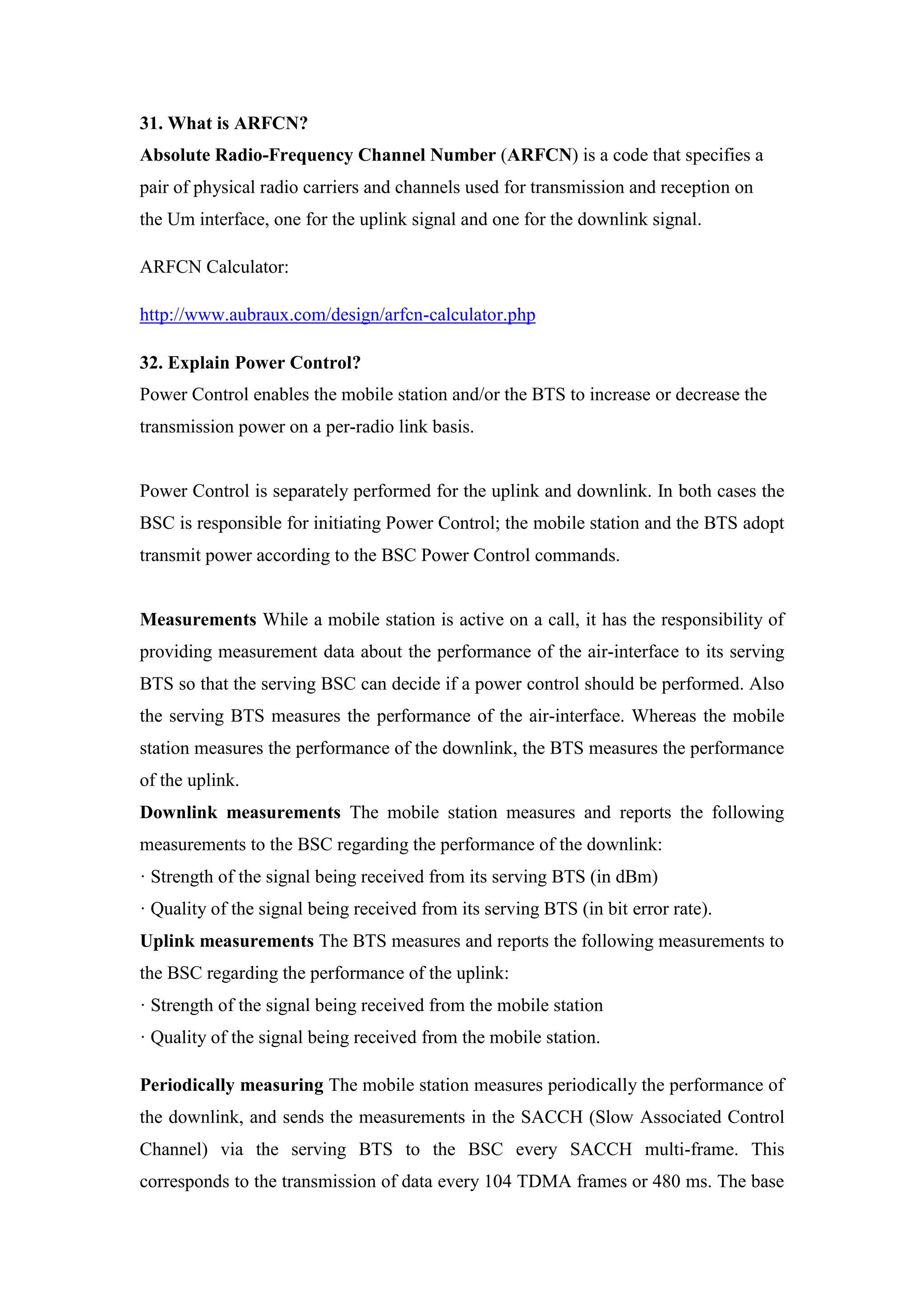 Gsm rf interview questions | PDF