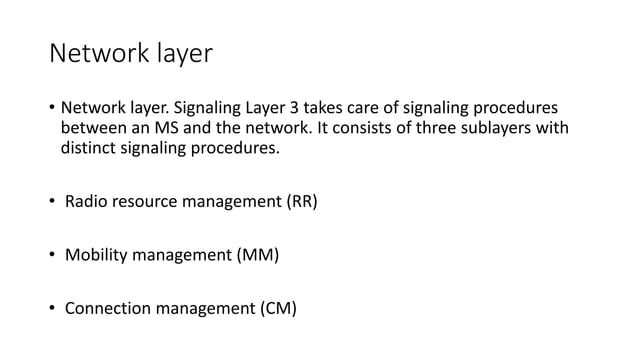 Gsm signaling protocol | PPTX | Computer Networking | Computing