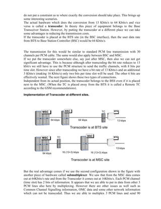 Gsm & Switching | DOC