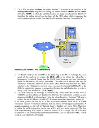 Pstn Call Routing Gsm & Switching | DOC