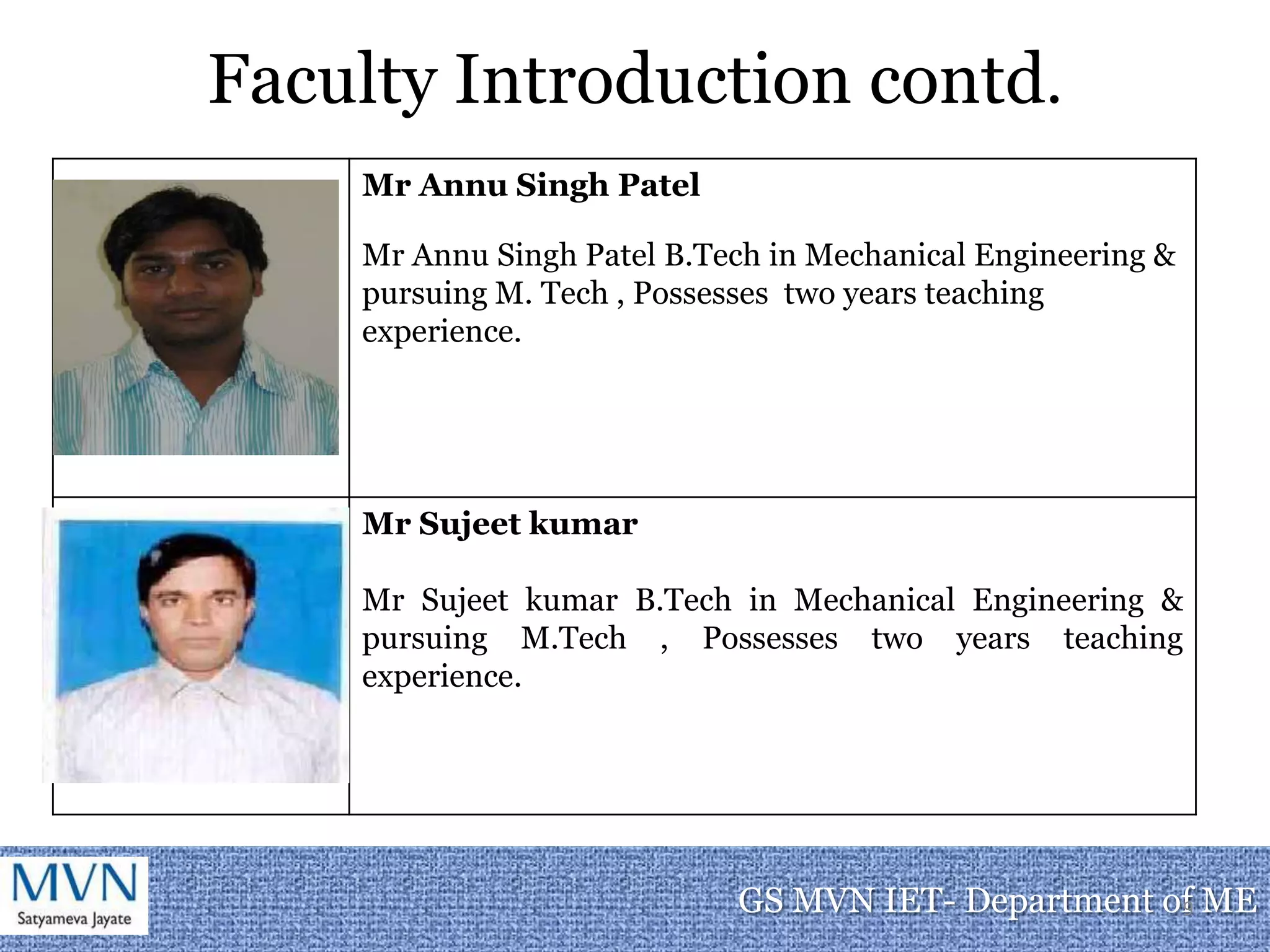4Key Subjects taught Contd.