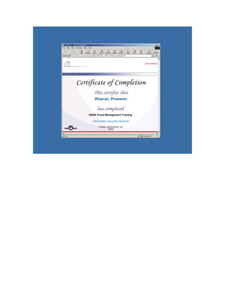 Pravin Security Certificate