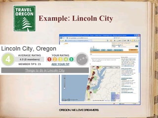 Example: Lincoln City OREGON. WE LOVE DREAMERS . 