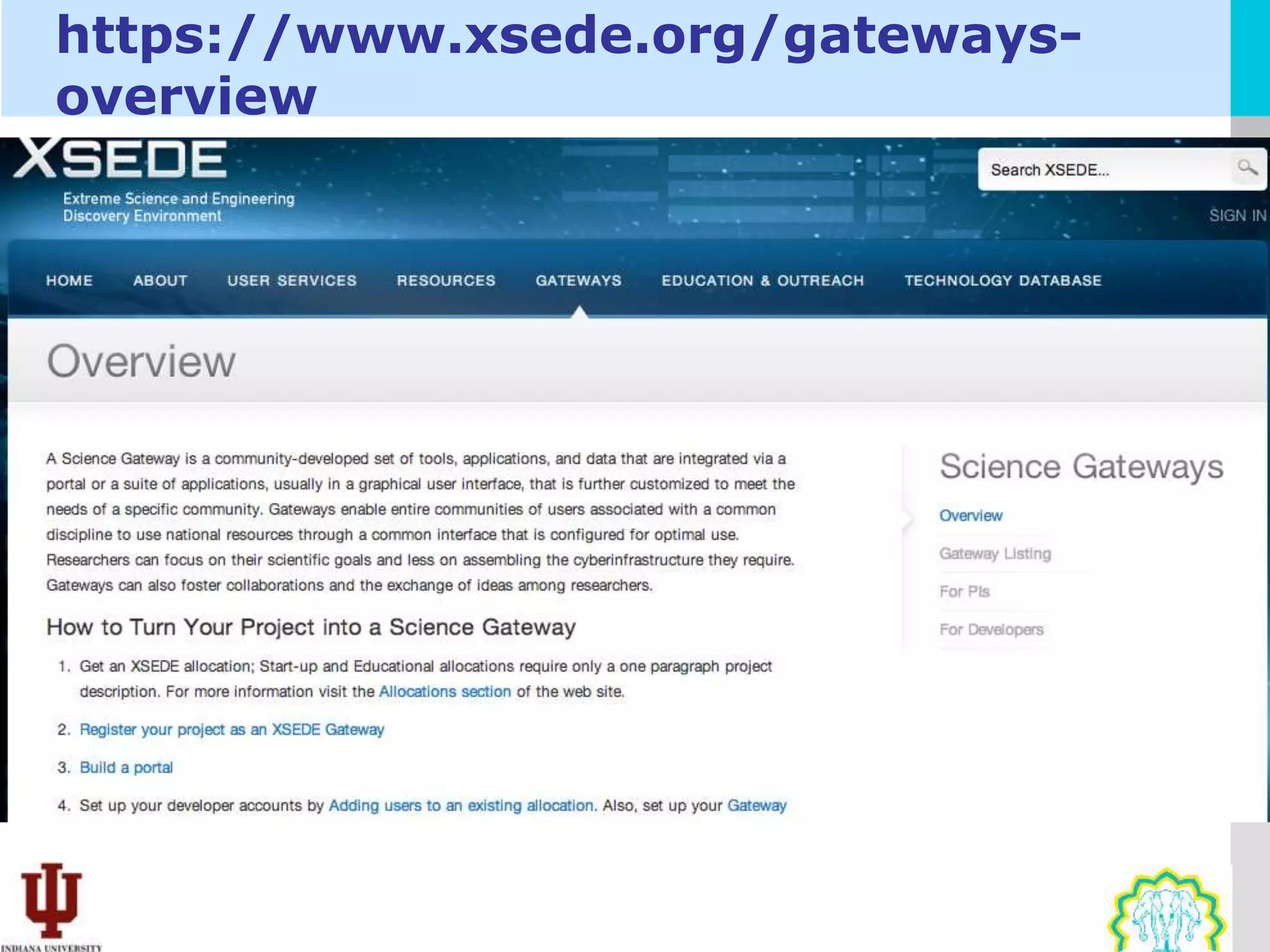 https://www.xsede.org/gateways-
overview
 