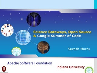 Science Gateways, Open Source
               & Google Summer of Code



                                    Suresh Marru



Apache Software Foundation
                             Indiana University
 