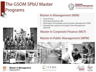 GSOM SPbU Master Programs