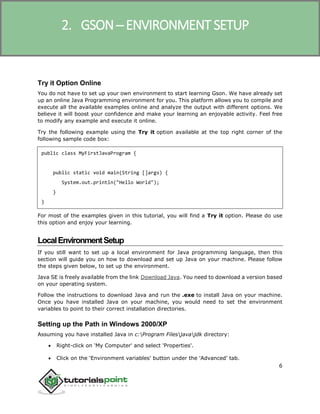 Gson tutorial | PDF
