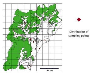 Distribution of
sampling points
 