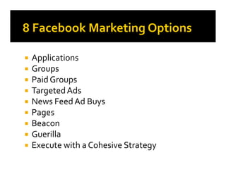 Facebook Marketing for Brands