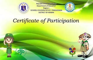 Certificate of Participation
 