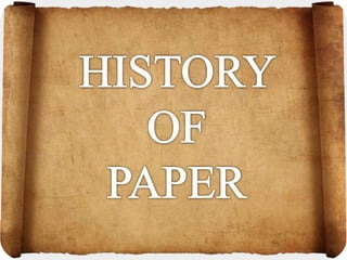 Invention of paper | PPTX