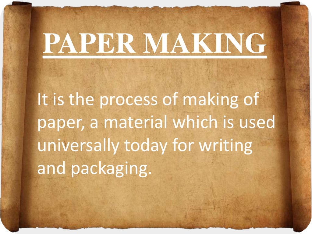Invention of paper