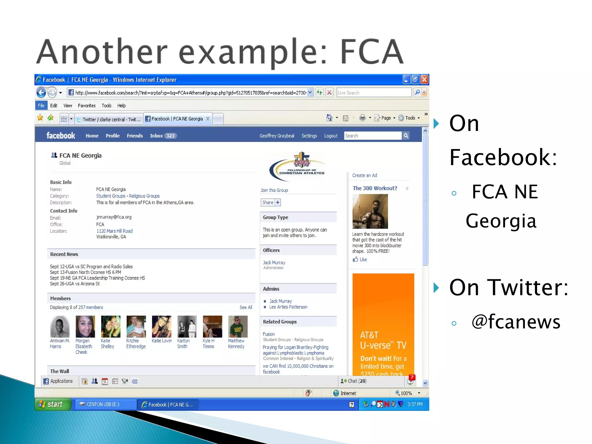 On Facebook: FCA NE Georgia On Twitter: @fcanews 