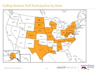 Gallup Student Poll Participation by State Copyright © 2009 Gallup, Inc. All rights reserved. 