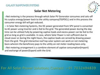 solar net-metering system | PPTX